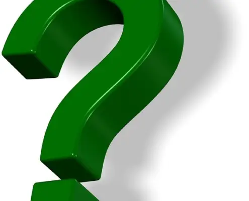 Green question mark